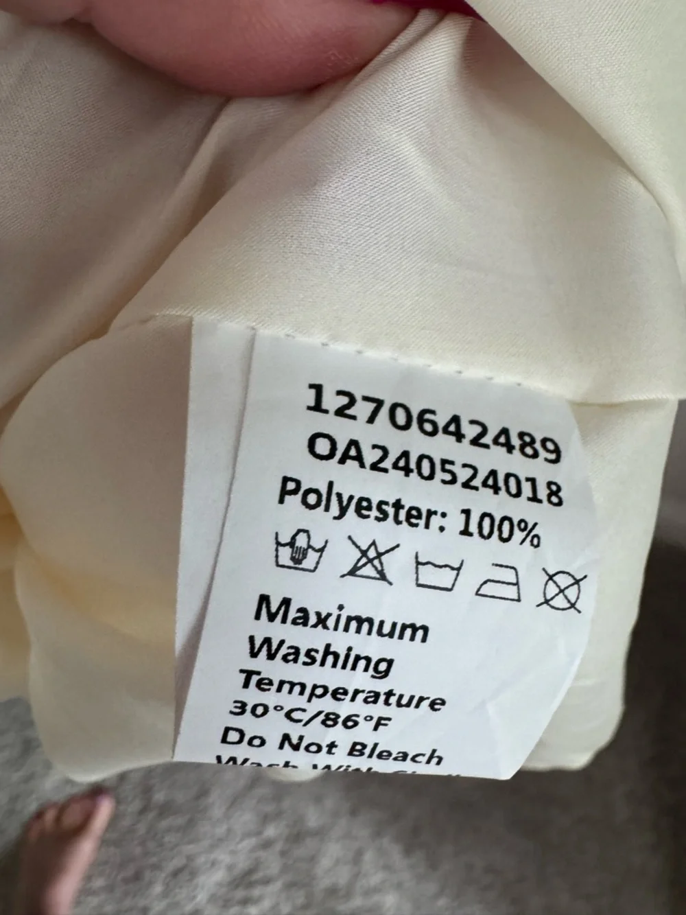 Commense Ivory Maxi Dress with Pink Floral Border - Picture 10 of 12